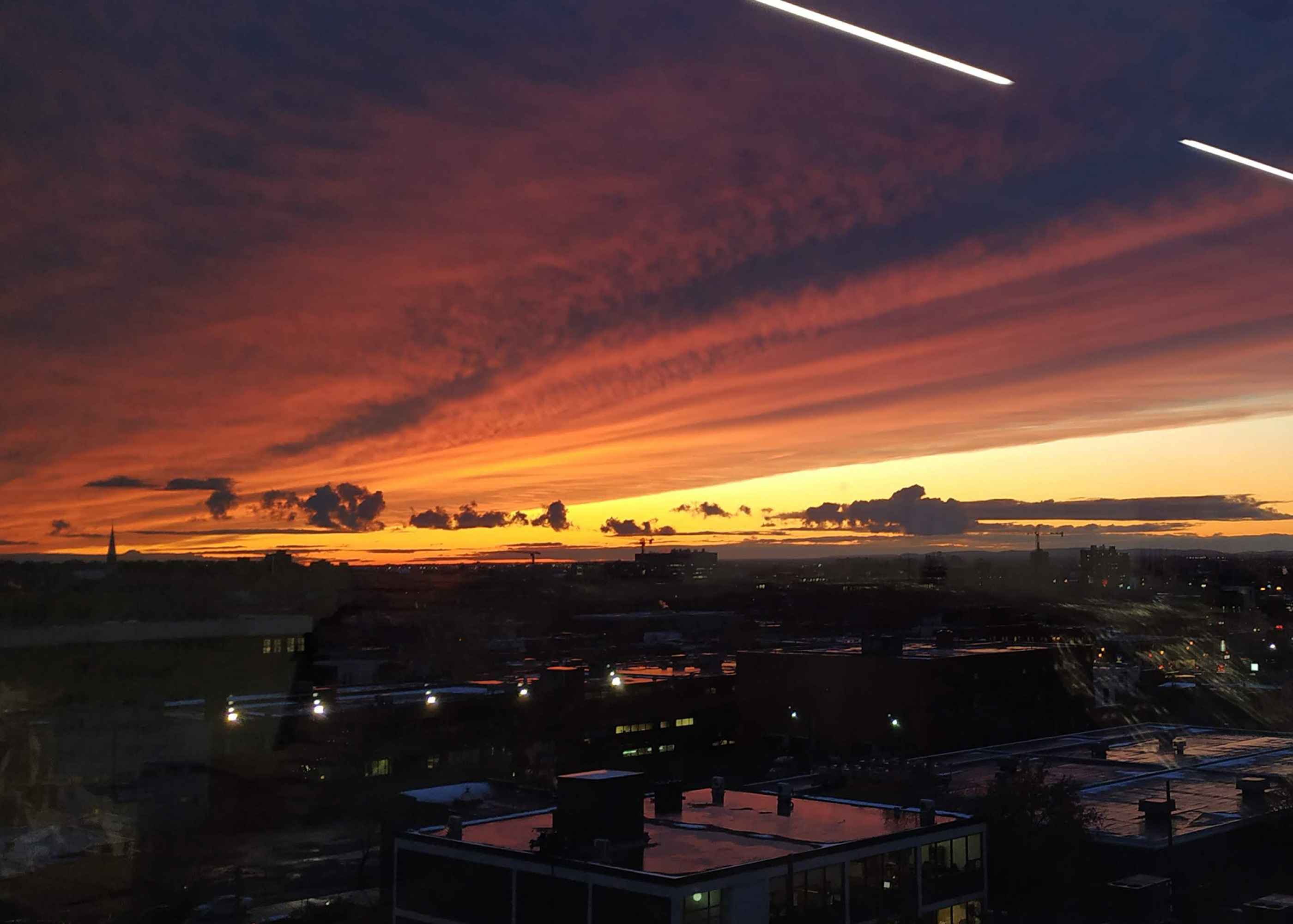 Montréal au coucher du soleil