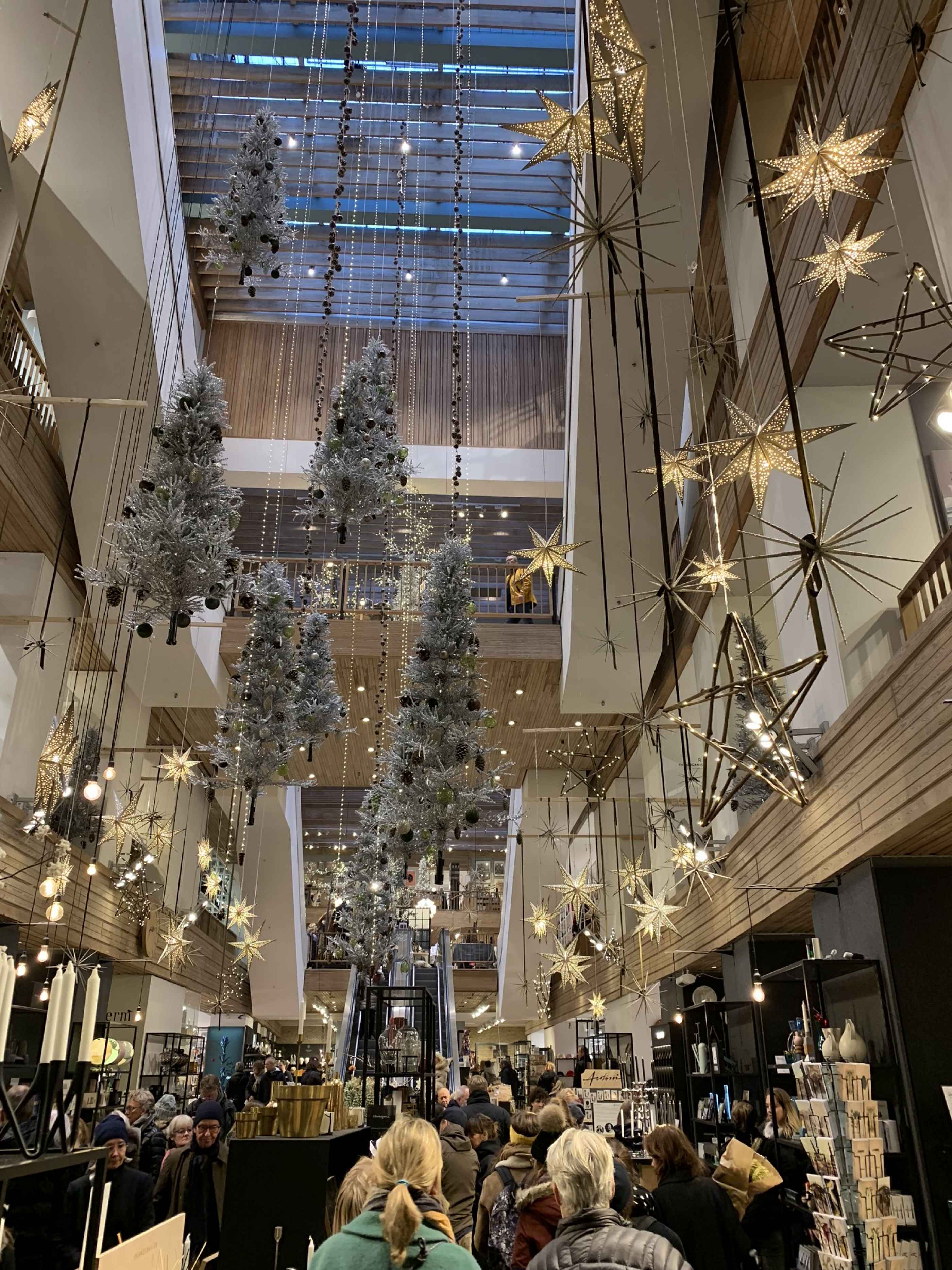 Dans les boutiques de Copenhague aussi Noël fait rage