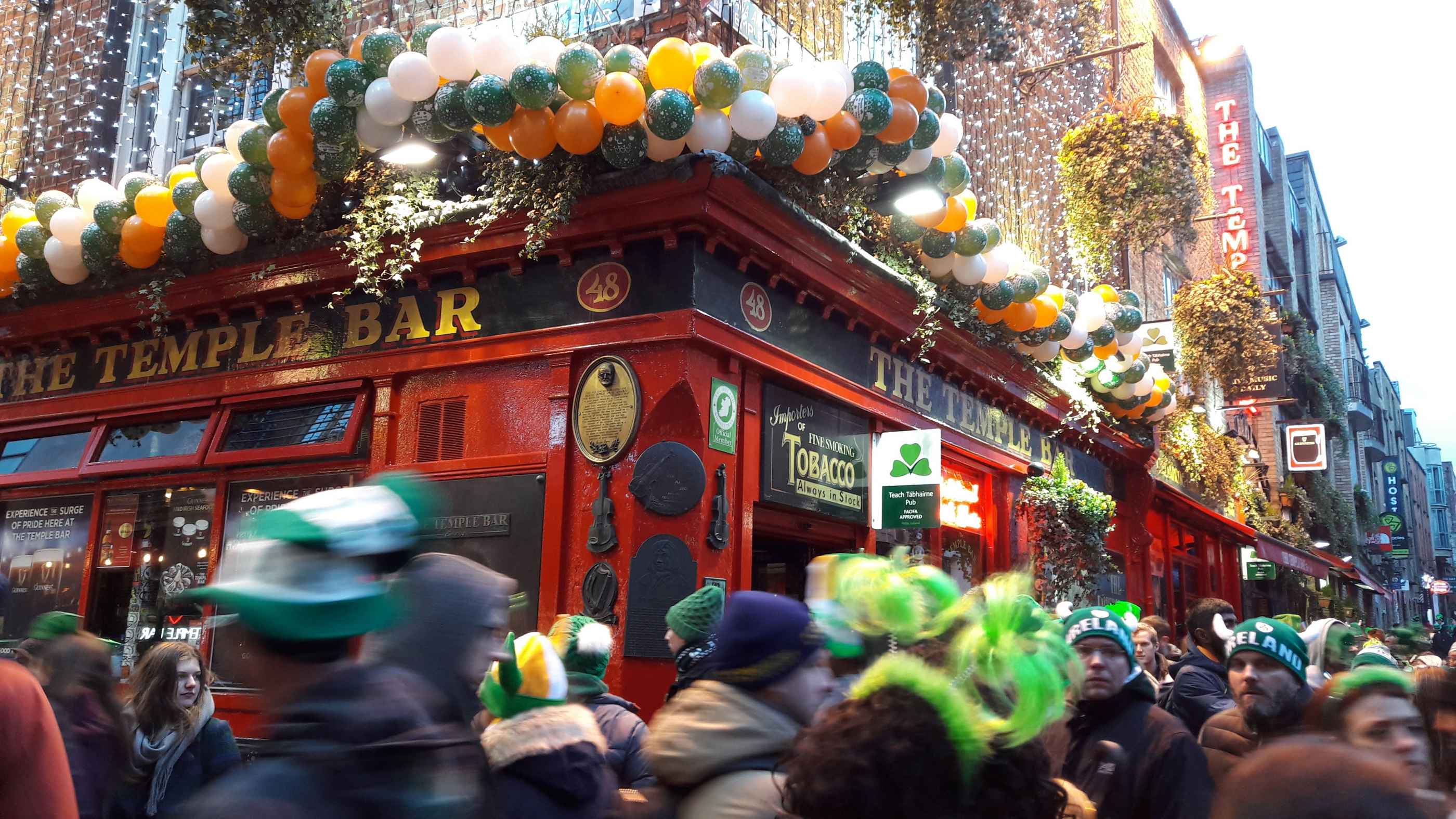 Les locaux de Dublin sont très ouverts et fiers de leurs traditions